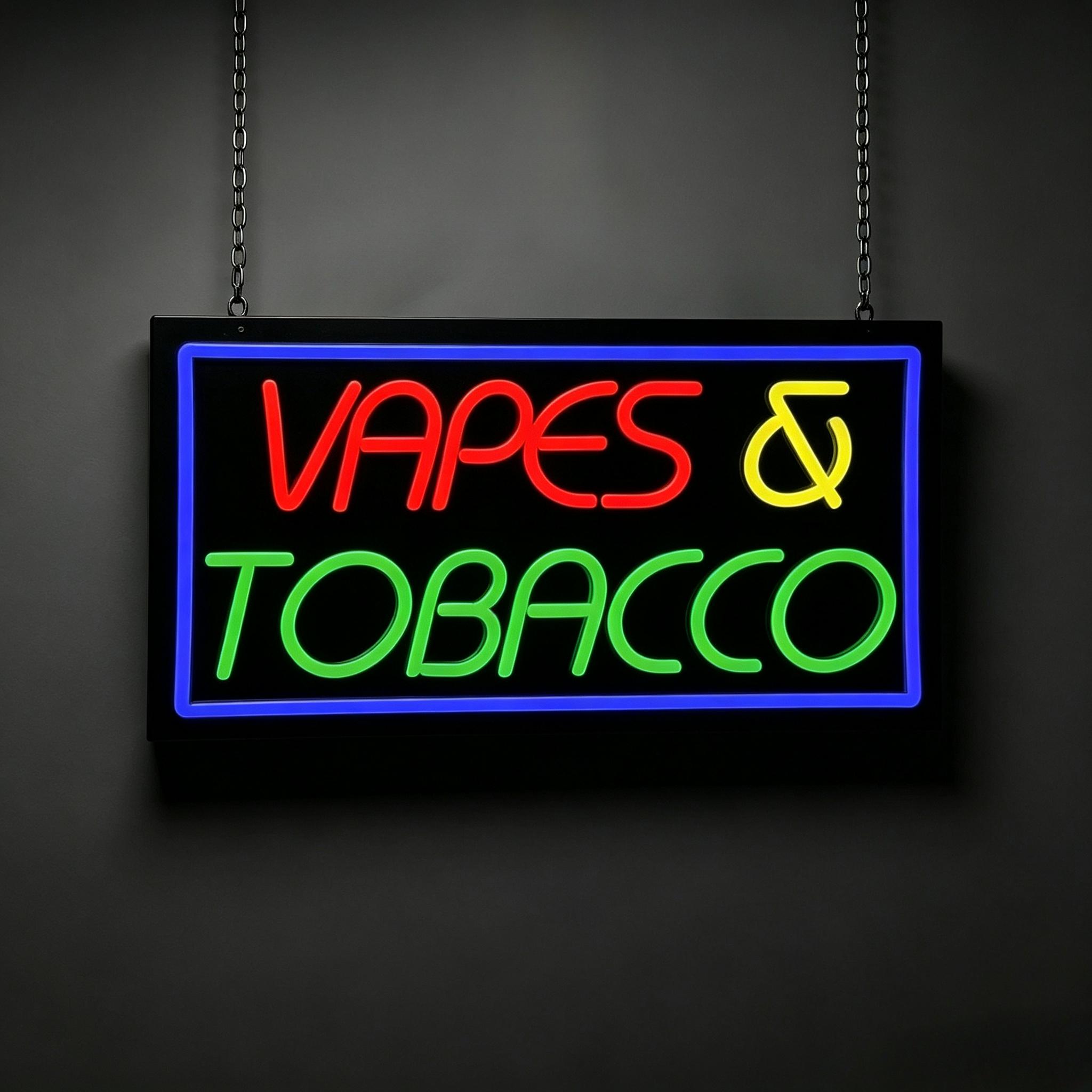 Vaping Store - Lampu Neon LED yang Dapat Diredupkan,