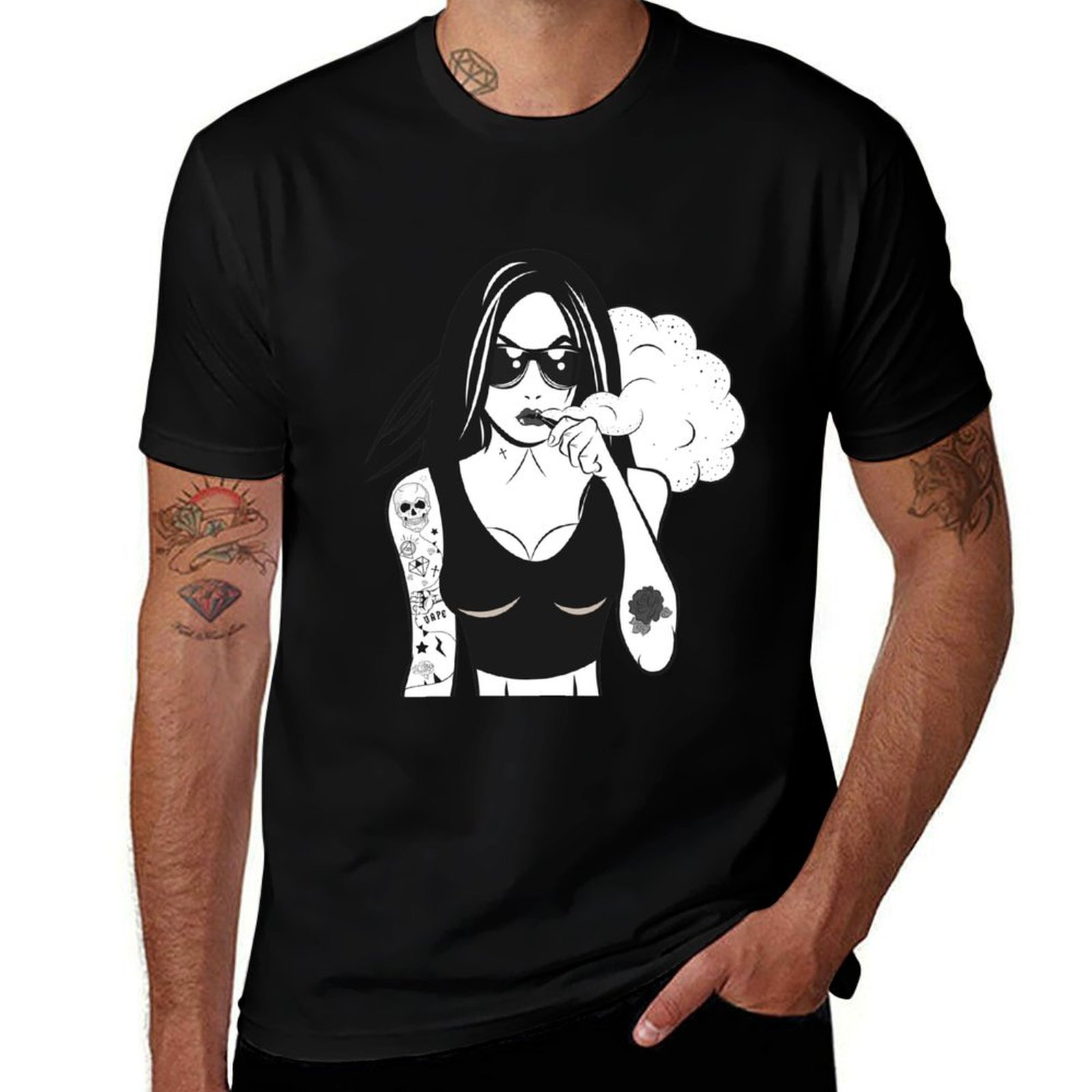 Quick Vape - Kaos Vape Girl, Kaos Cepat Kering