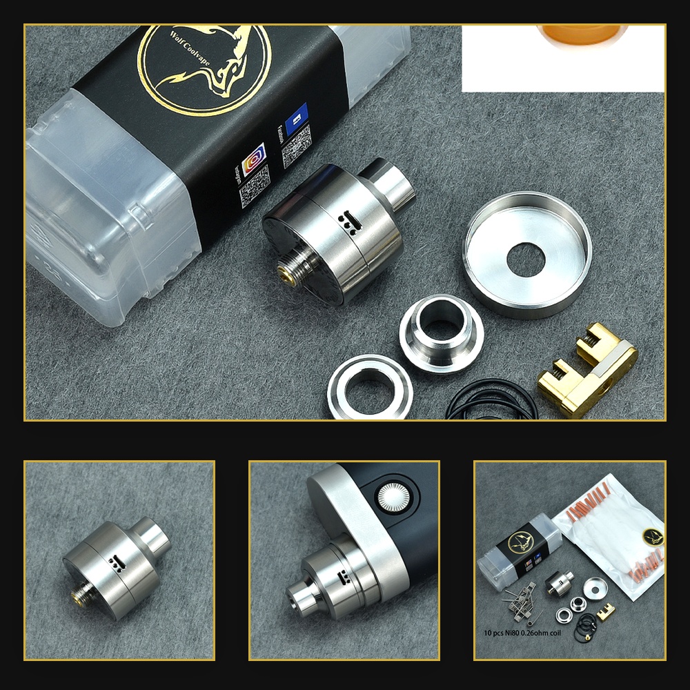 Atomizer Wolfcoolvape Nisshoku - Vape Coil Replacement ulasan dan harga