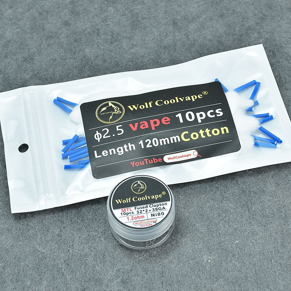 Wolfcoolvape kawat pemanas pra - Vape Coil Replacement ulasan dan harga