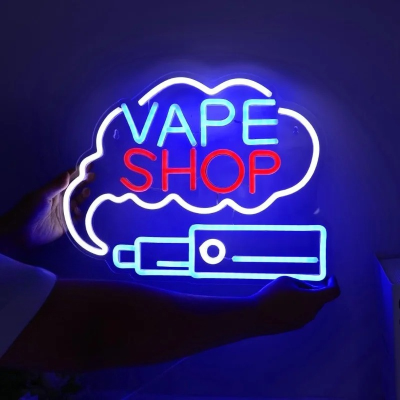 LED VAPE SHOP Tanda Neon Asap  - Vaping Store ulasan dan harga